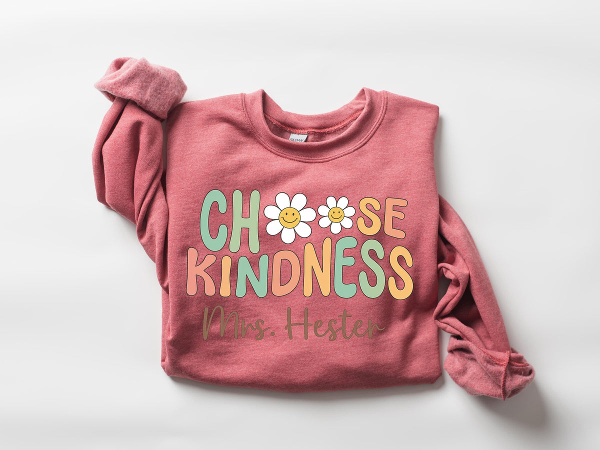 Choose Kindness Teacher Shirt: Back To School Cotton Tee