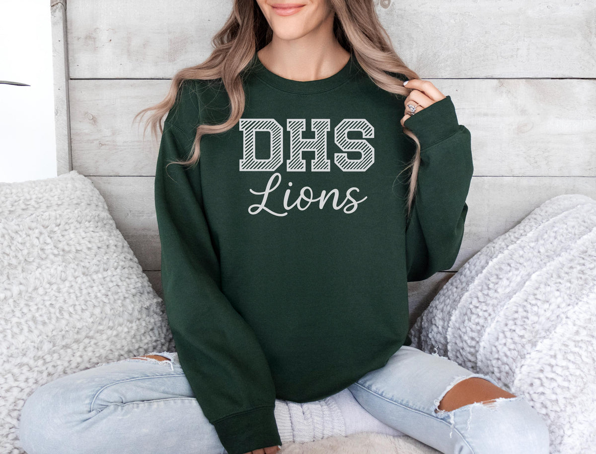 Custom Mascot Sweatshirt: Personalized School Team Crewneck