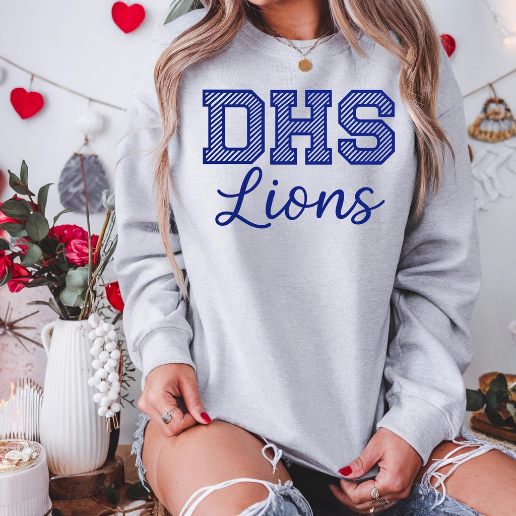 Custom Mascot Sweatshirt: Personalized School Team Crewneck