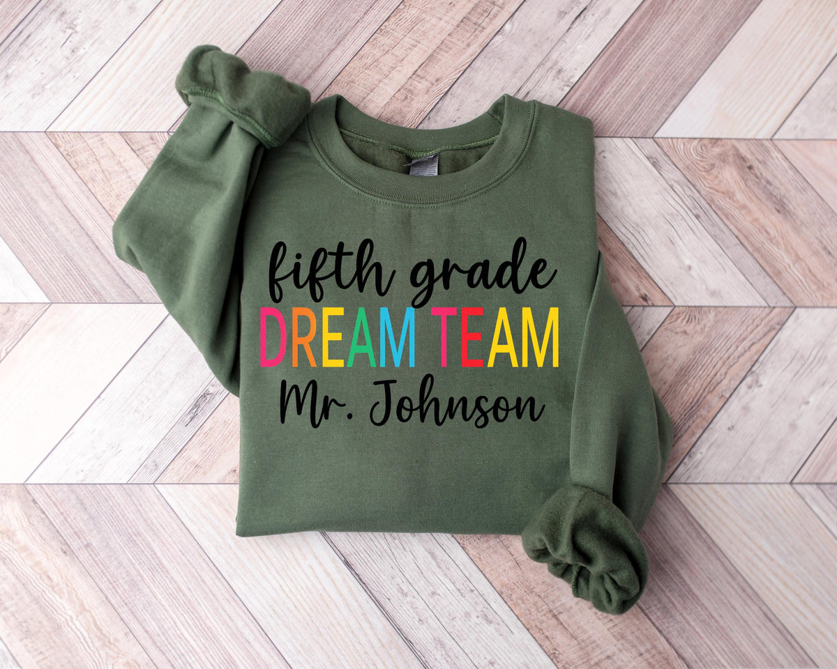 Custom Teacher Dream Team Shirt: Back to School Matching Tees