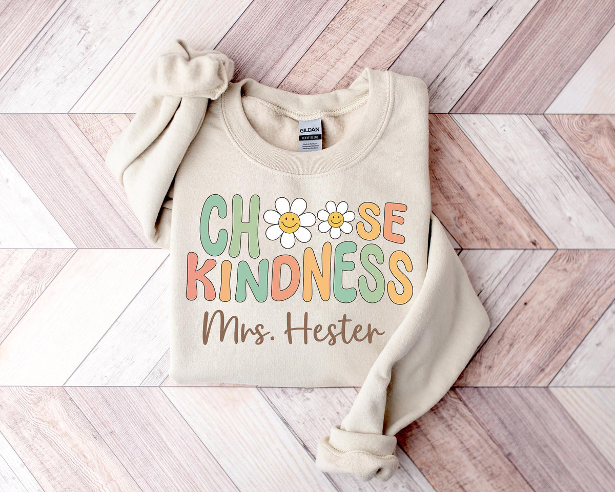 Choose Kindness Teacher Shirt: Back To School Cotton Tee