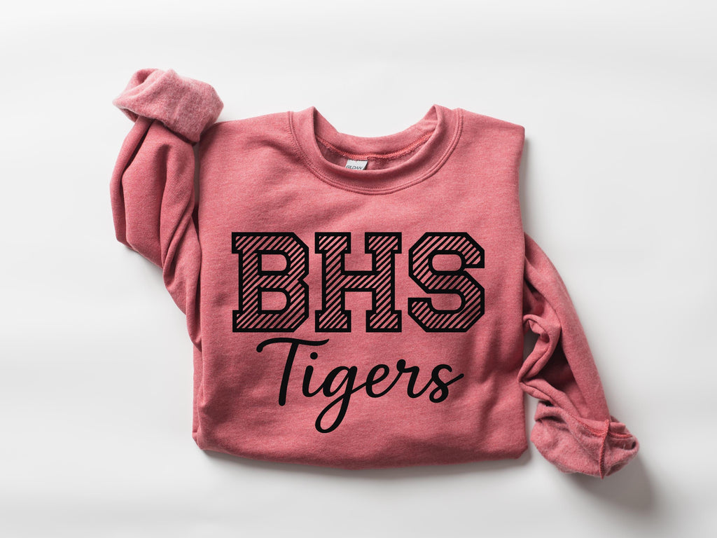 Custom Mascot Sweatshirt: Personalized School Team Crewneck