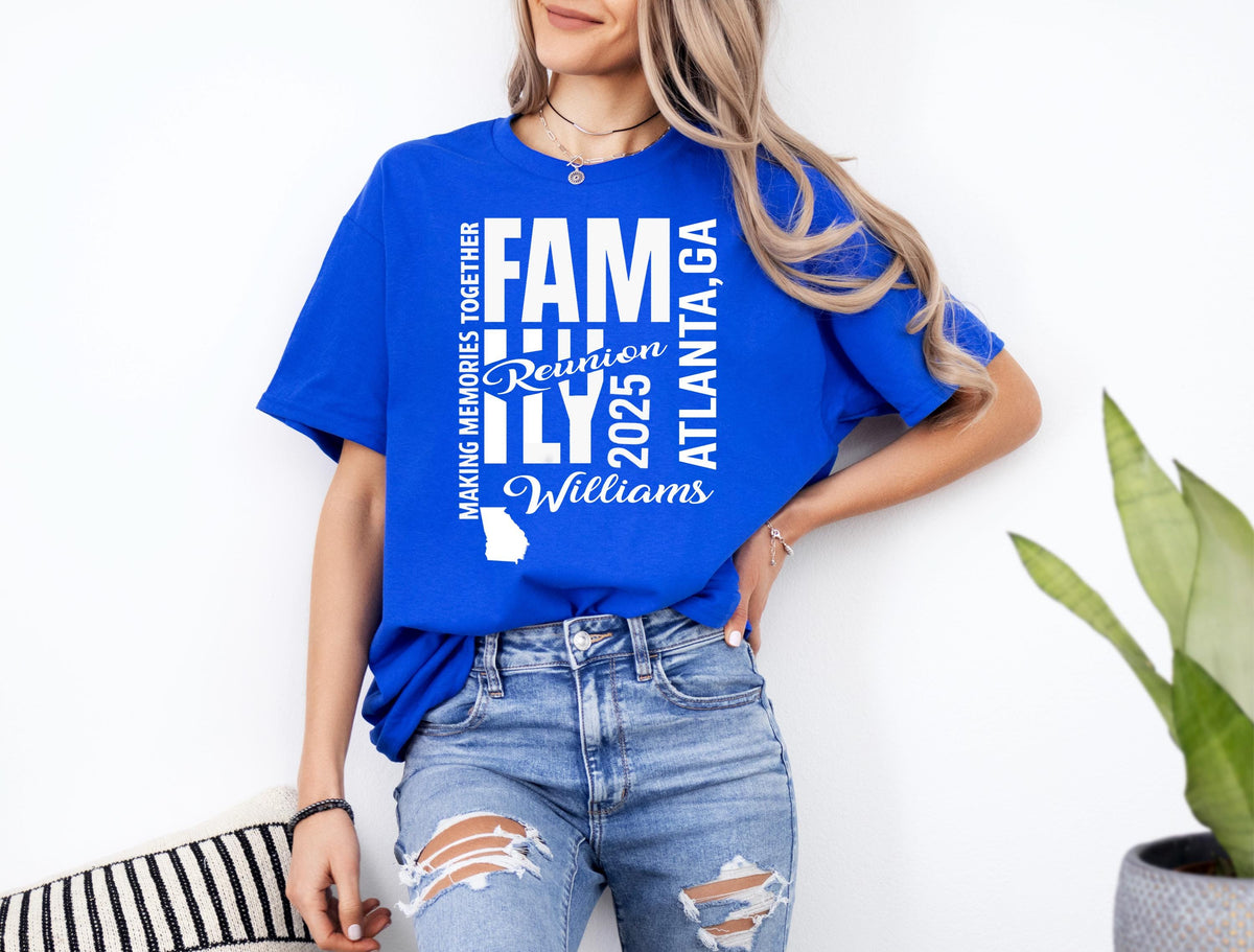 Family Reunion Shirt: State Map, Personalized Name, Roots Run Deep