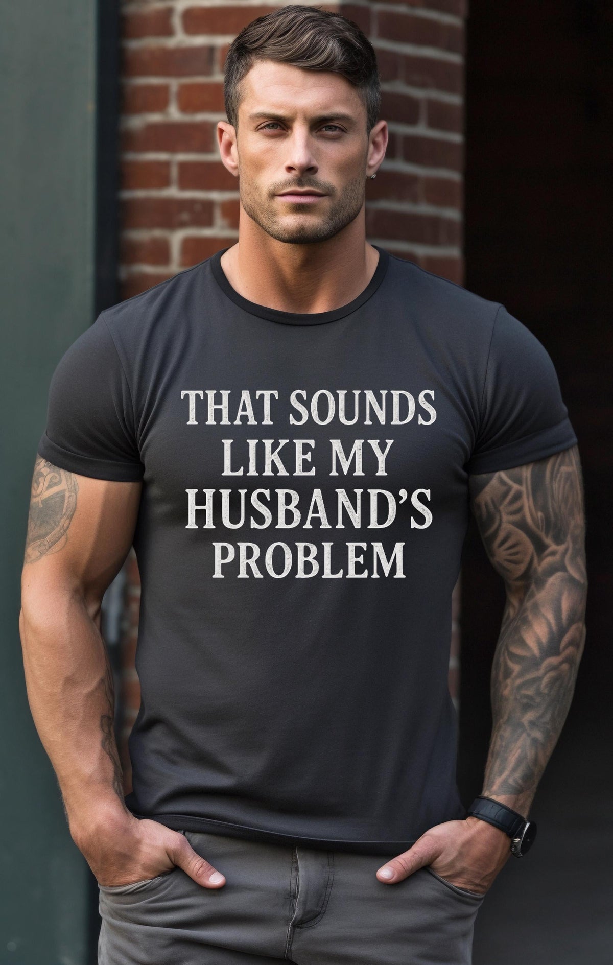 Funny Husband's Problem Shirt, Gift for Wife