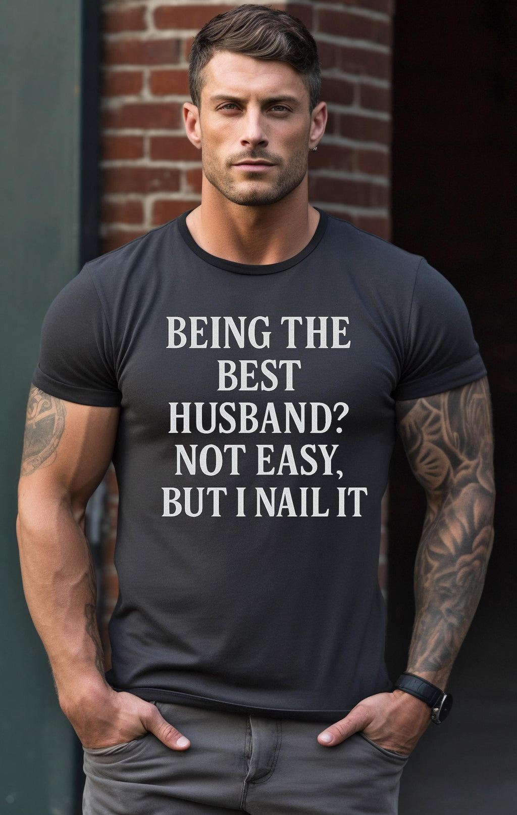 Funny Husband T-Shirt, Anniversary Gift for Him, Retro Tee