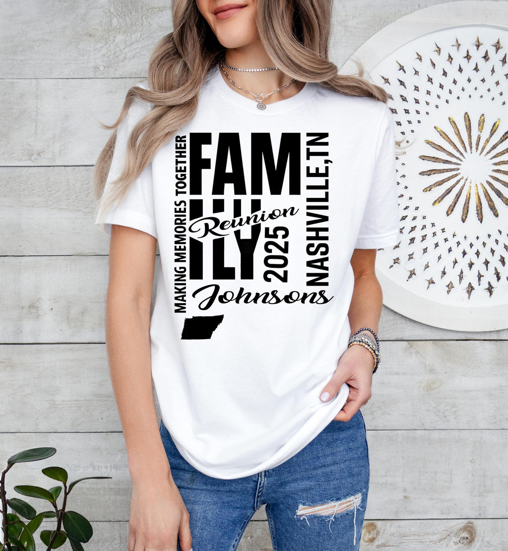 Family Reunion Shirt: State Map, Personalized Name, Roots Run Deep
