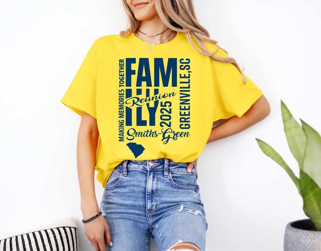 Family Reunion Shirt: State Map, Personalized Name, Roots Run Deep