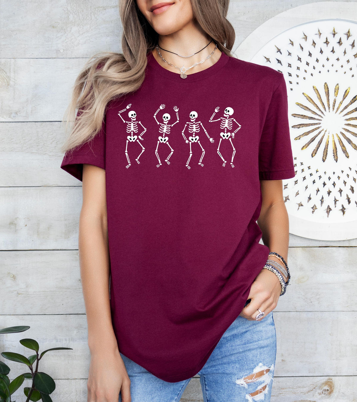Dancing Skeleton Sweatshirt: Funny Halloween Crewneck