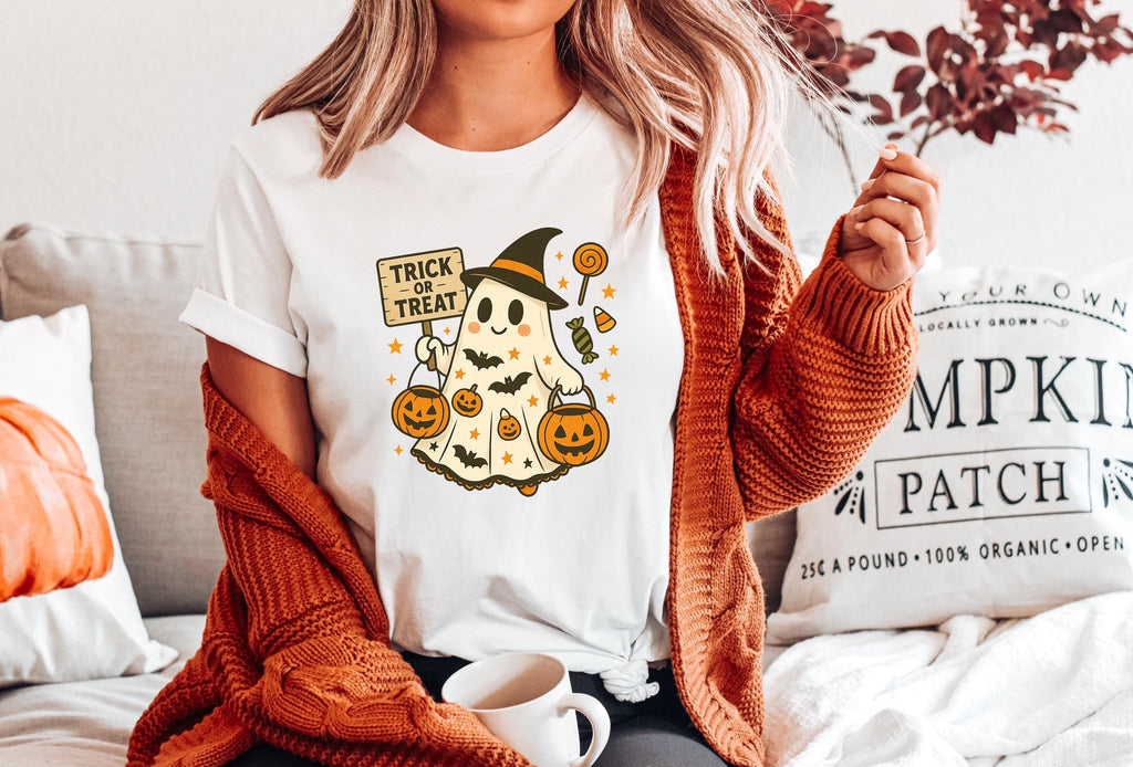 Cute Ghost Halloween Shirt, Spooky Season Graphic Tee
