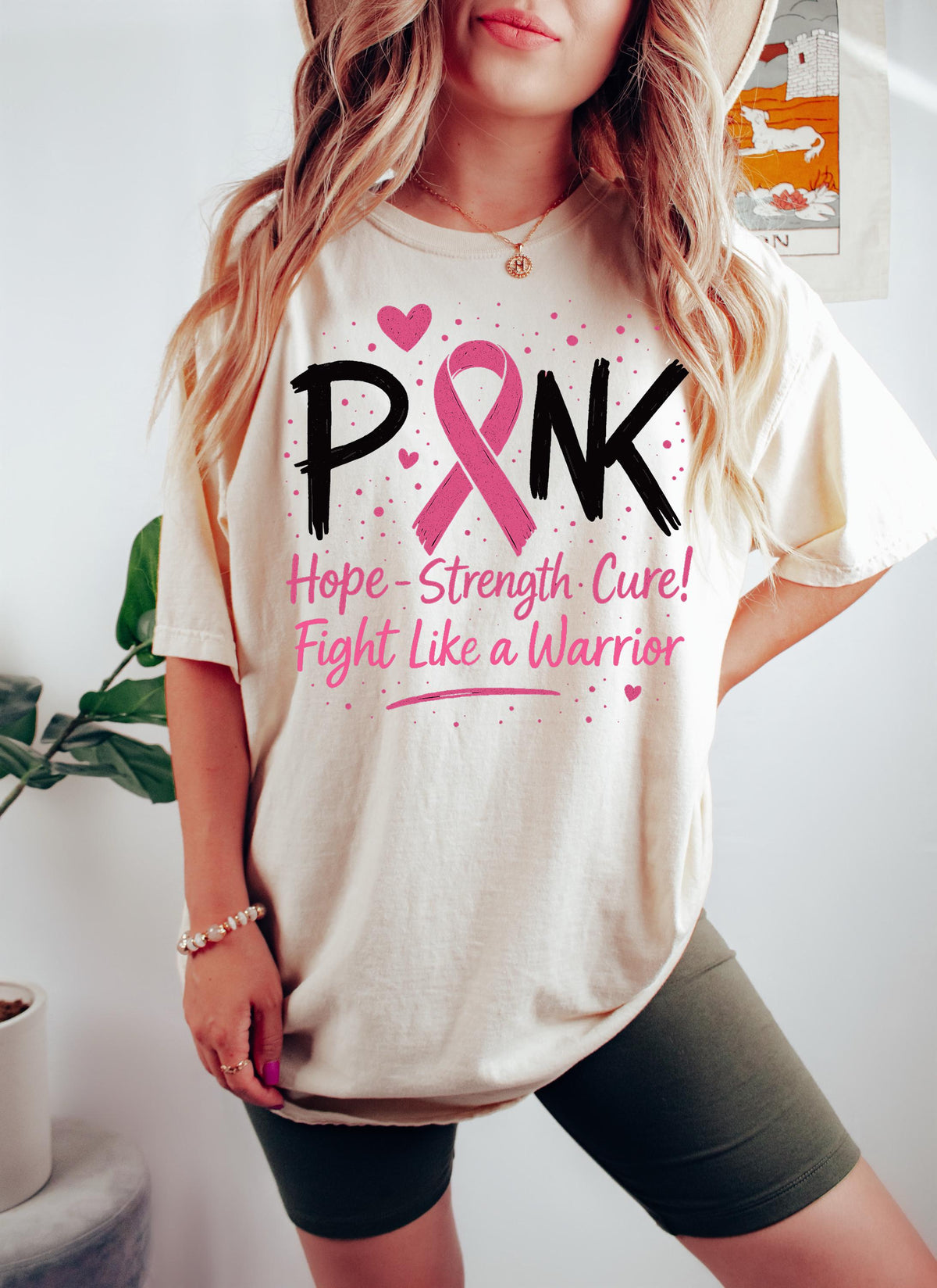 Breast Cancer Awareness Shirt, PINK Ribbon Support Tee