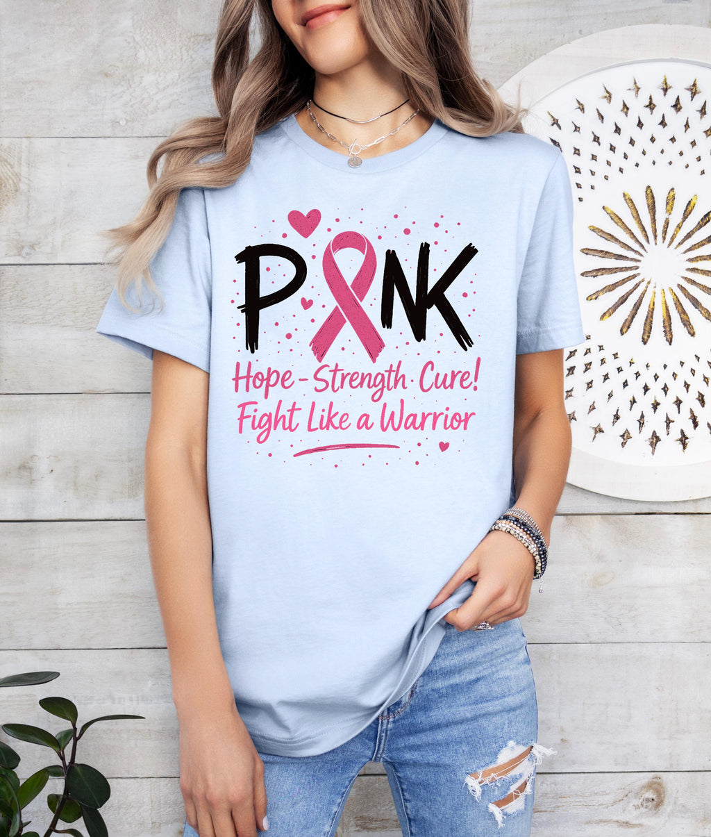 Breast Cancer Awareness Shirt, PINK Ribbon Support Tee