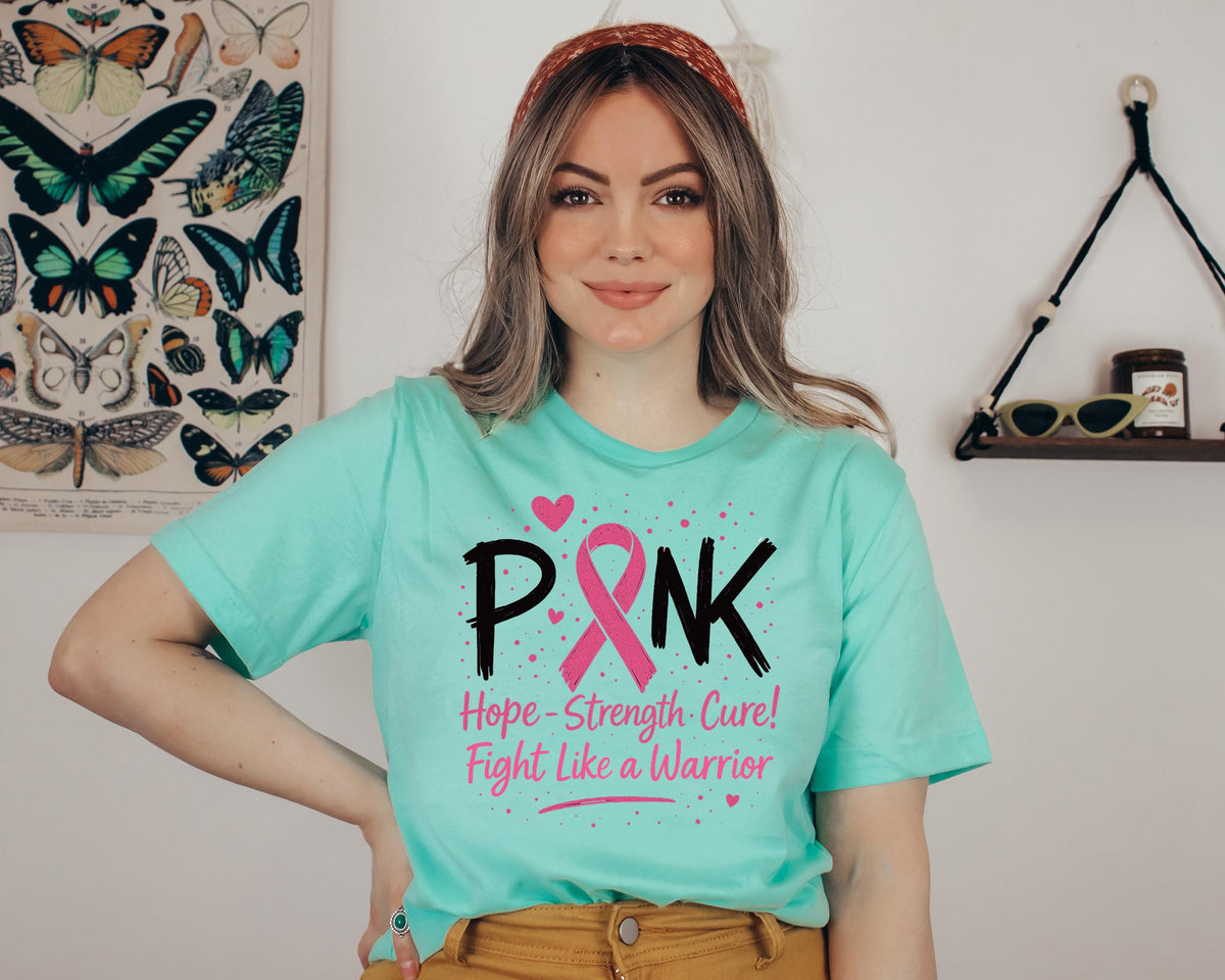 Breast Cancer Awareness Shirt, PINK Ribbon Support Tee