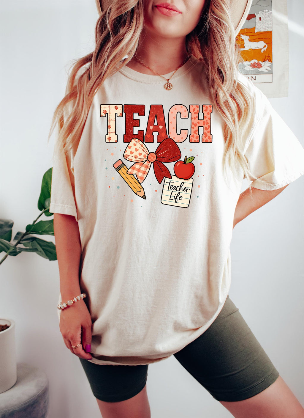 Teach Sweatshirt, Teacher Life Valentine's Crewneck