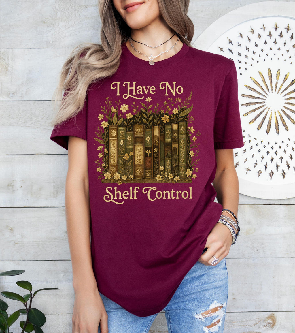 I Have No Shelf Control Shirt, Book Lover Librarian Gift