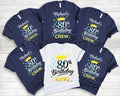 80th Birthday Crew T-Shirt, King Papa Tee
