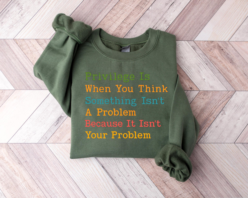 Privilege Human Rights T-Shirt, Feminist Rainbow Shirt