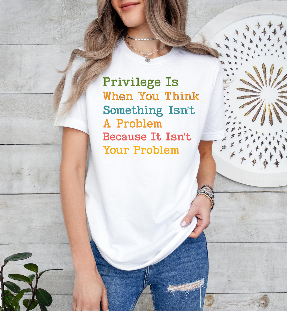 Privilege Human Rights T-Shirt, Feminist Rainbow Shirt