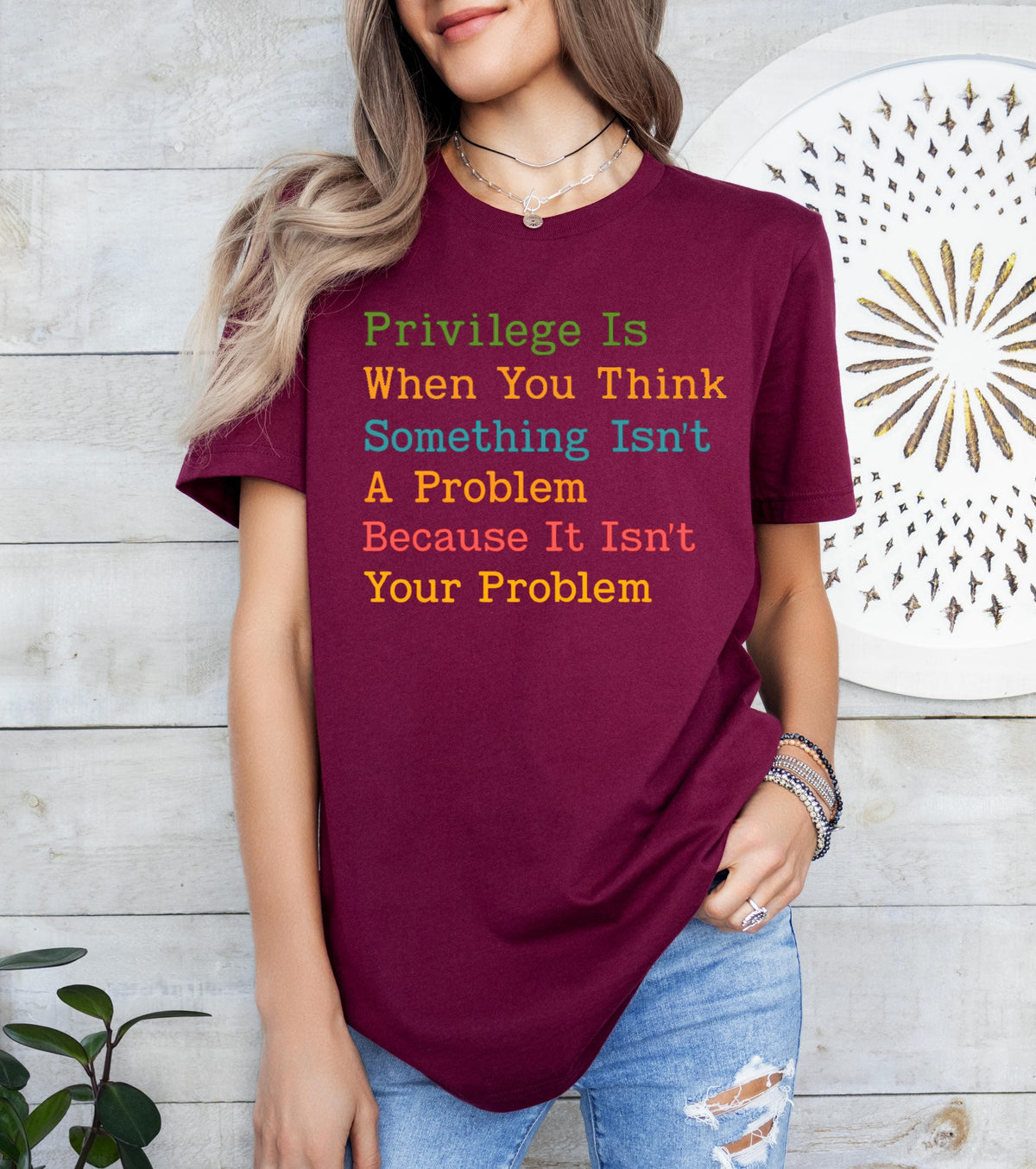 Privilege Human Rights T-Shirt, Feminist Rainbow Shirt