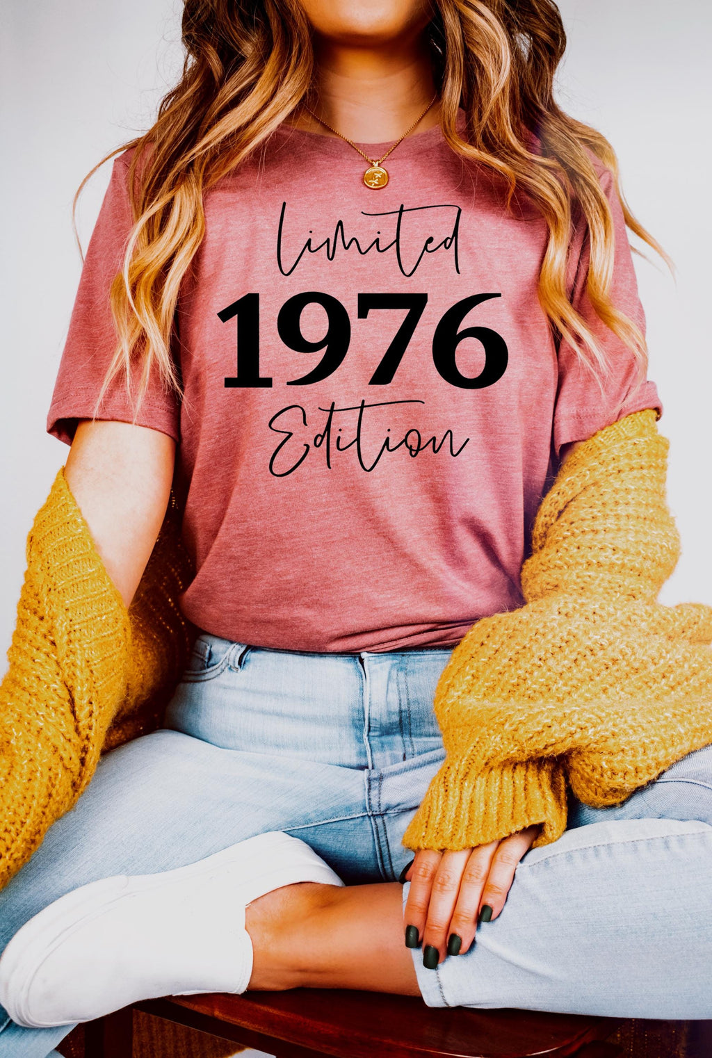 1976 Limited Edition Birthday Shirt, Custom Year Gift for Women Mum