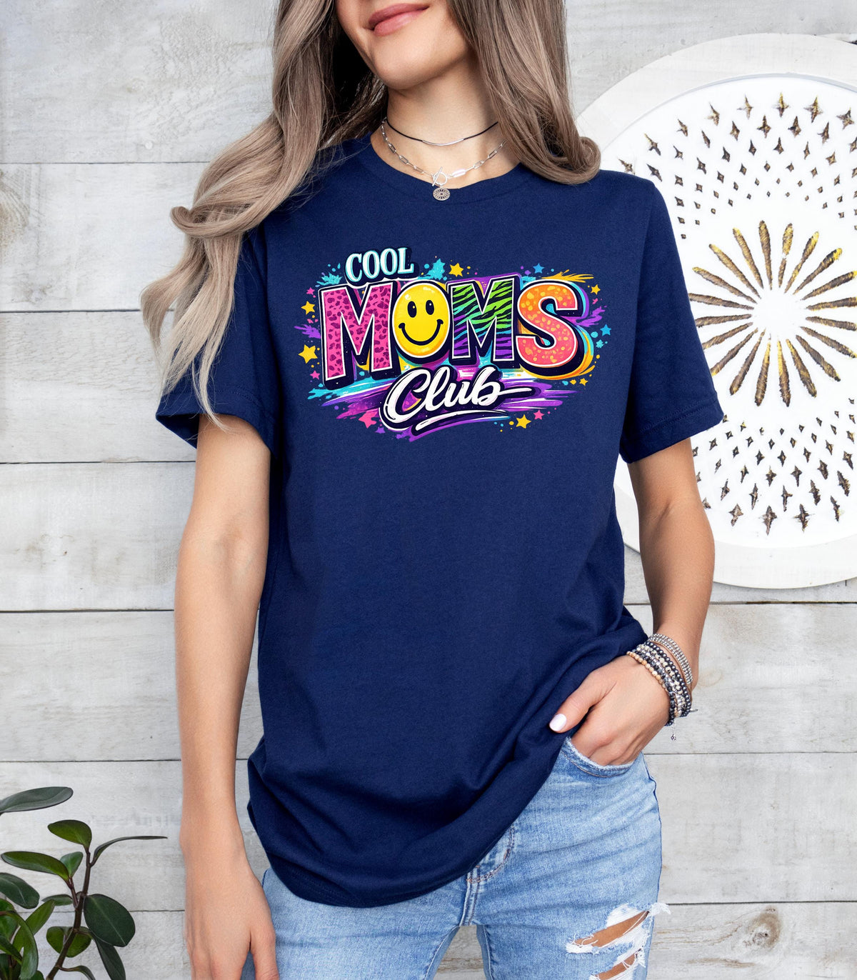 Moms Club Shirt, Mama Life Graphic Tee, Mother's Day Gift for Mom