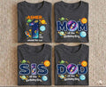 Space Birthday Family Shirts, Galaxy Planets Rocket T-shirt