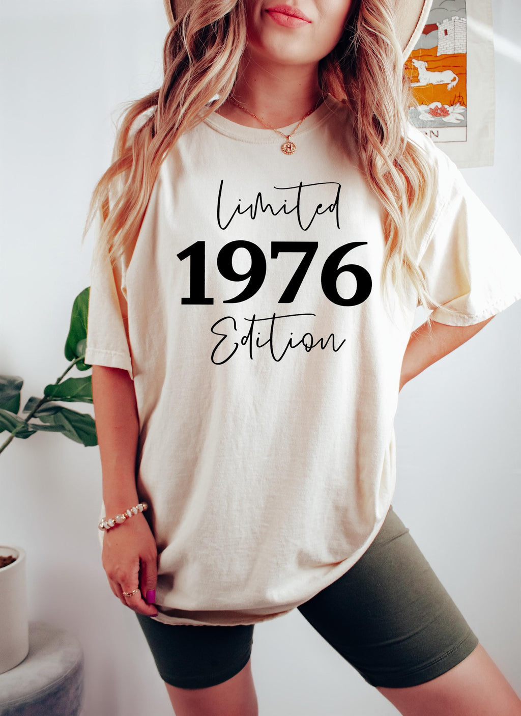 1976 Limited Edition Birthday Shirt, Custom Year Gift for Women Mum