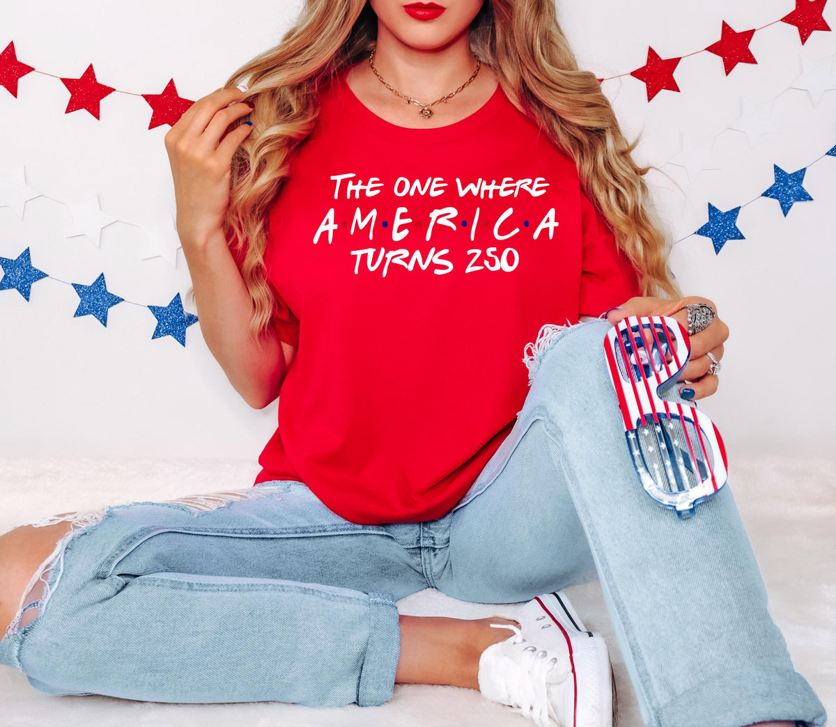 America Turns 250, 4th of July Party Shirt, , Turn Shirt