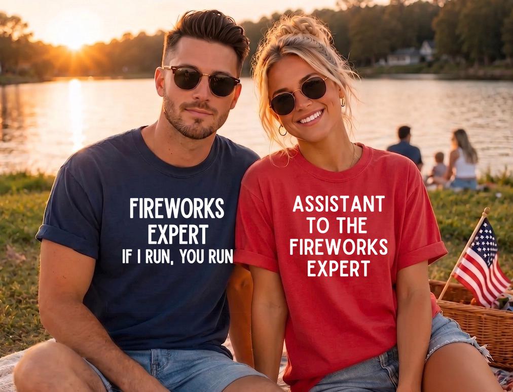 Fireworks Expert if I Run You Run Shirt, Funny Shirt for 4th of July