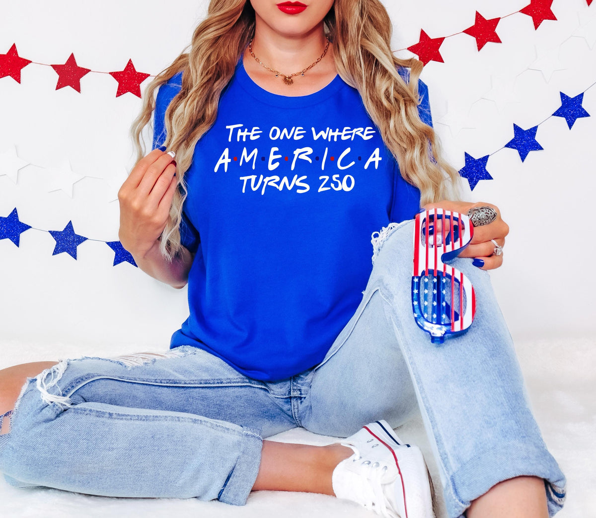 America Turns 250, 4th of July Party Shirt, , Turn Shirt
