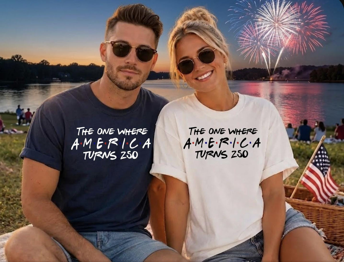 America Turns 250, 4th of July Party Shirt, , Turn Shirt
