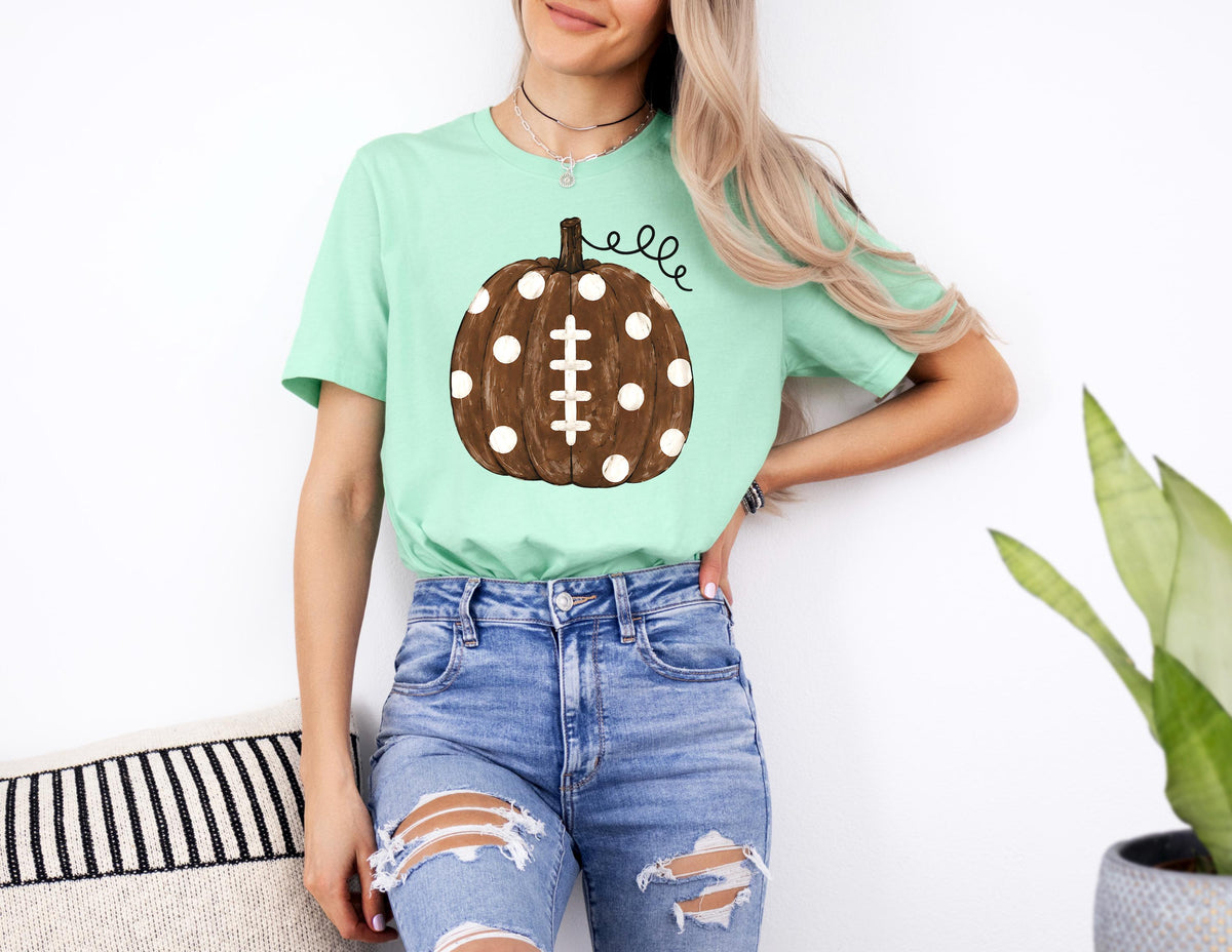Football Pumpkin Shirt, Football Mom Shirt, Game Day Shirt