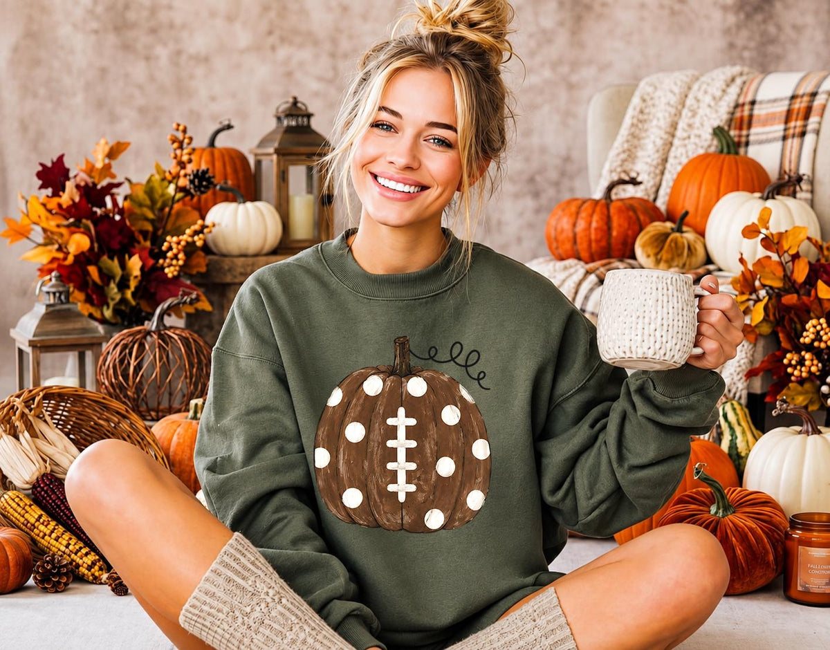 Football Pumpkin Shirt, Football Mom Shirt, Game Day Shirt