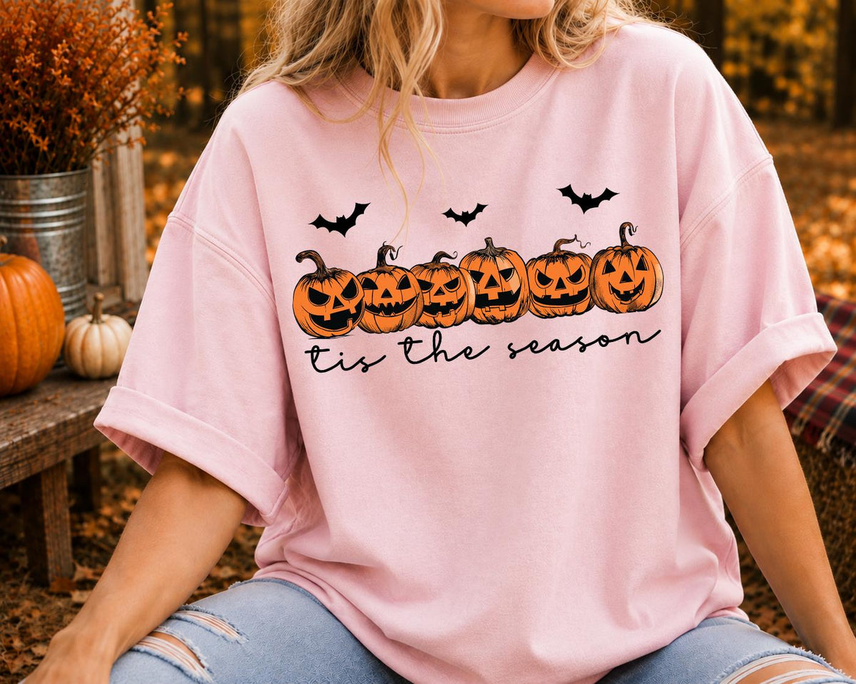Tis the Season pumpkin shirt, Halloween shirt, Ghost Shirt
