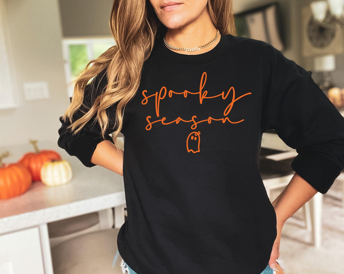 Spooky Season Ghost Sweatshirt, Ghost Sweatshirt, Halloween Shirt
