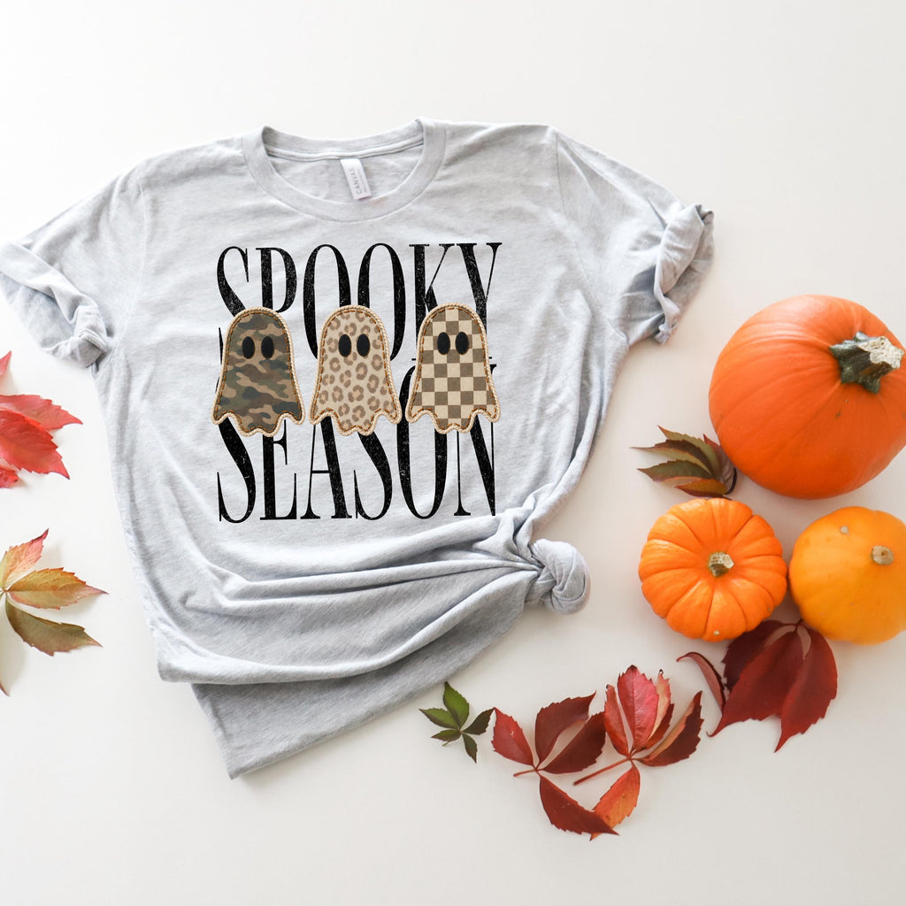 Retro Patchwork Ghosts Shirt, Checkered Ghost Sweatshirt