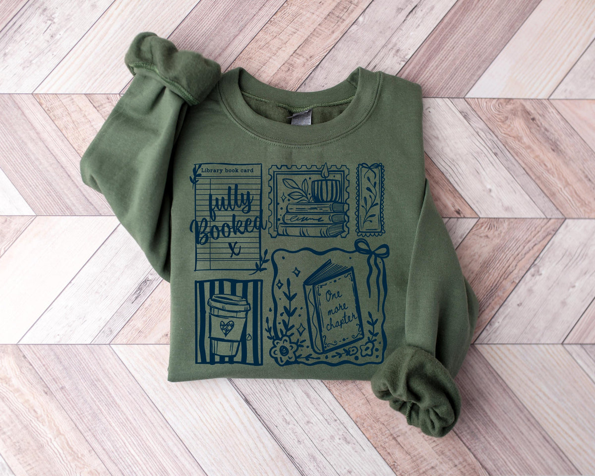 Fully Booked Shirt, One More Chapter Sweatshirt, Bookish Sweatshirt