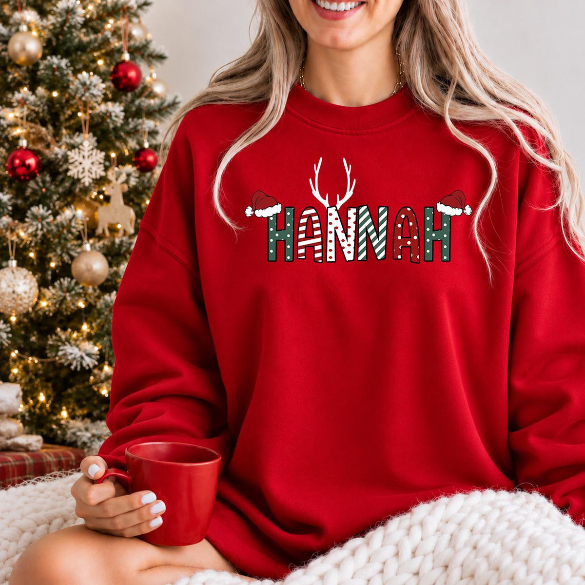 Family Monogram Christmas Shirt, Personalized Christmas Name Shirt