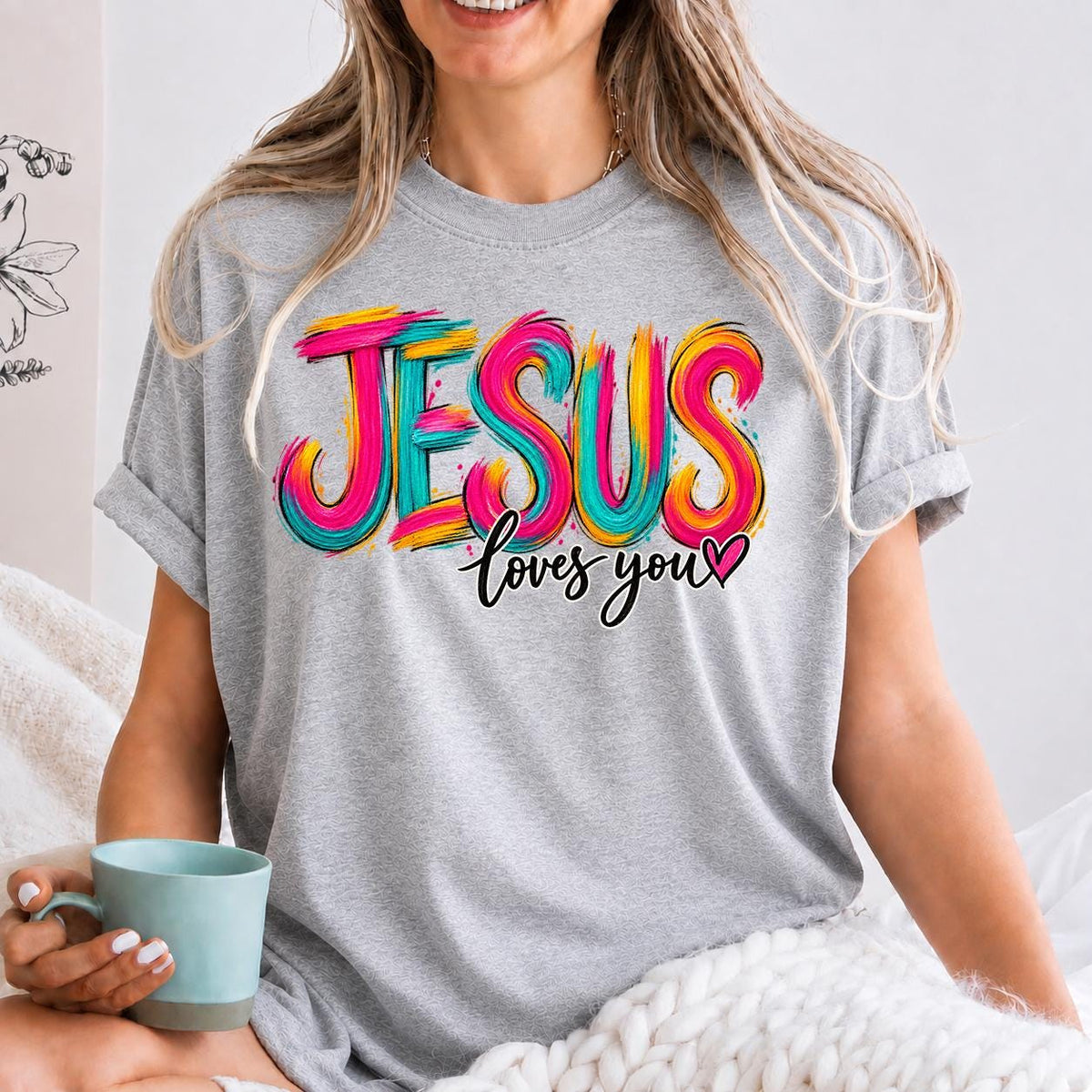 Jesus Loves You Shirt, Christian T-Shirt, Motivational Faith Tee