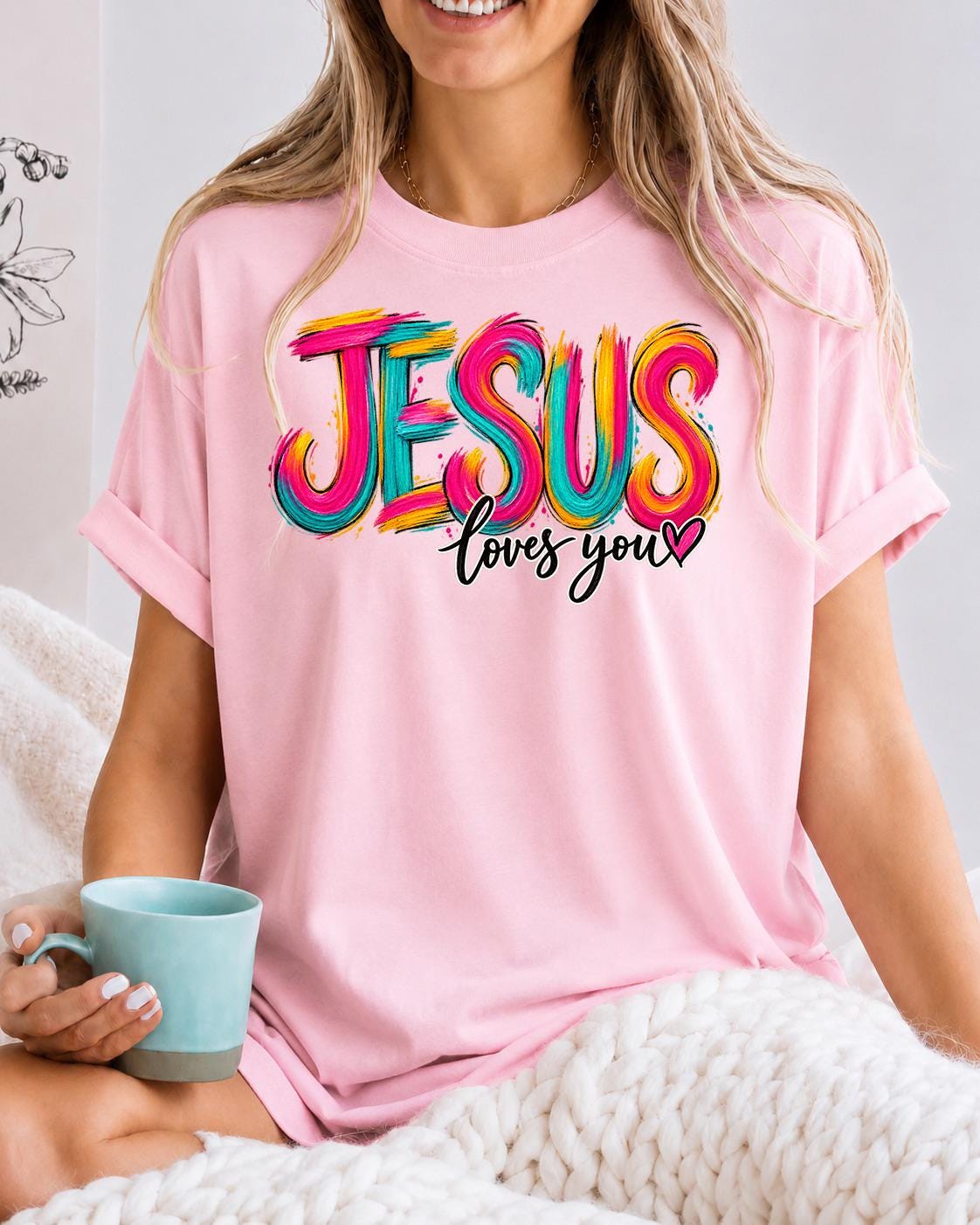 Jesus Loves You Shirt, Christian T-Shirt, Motivational Faith Tee