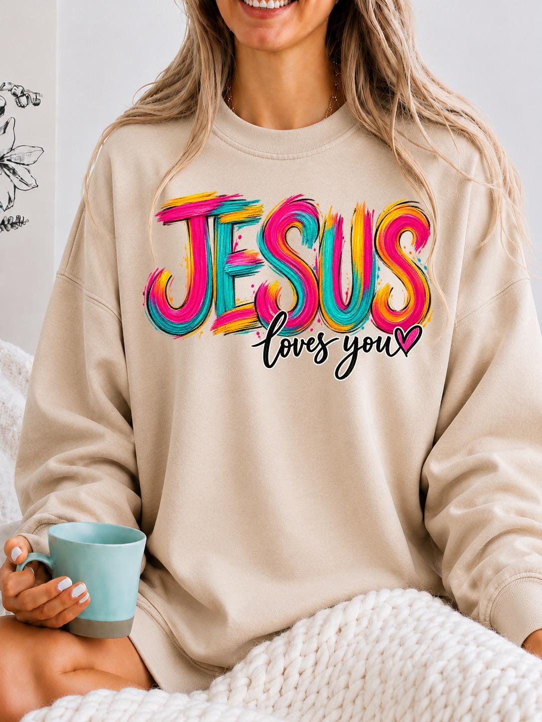 Jesus Loves You Shirt, Christian T-Shirt, Motivational Faith Tee