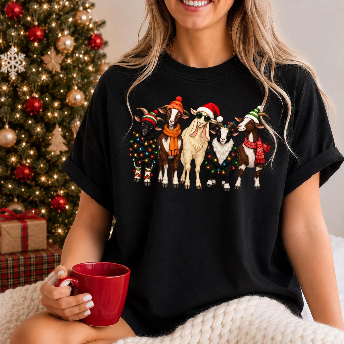 Christmas Farm Animals Shirt, Cute Farm Christmas Shirt, Country Xmas Tee