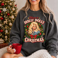 Holly Dolly Christmas Shirt, Retro Dolly Christmas Sweatshirt