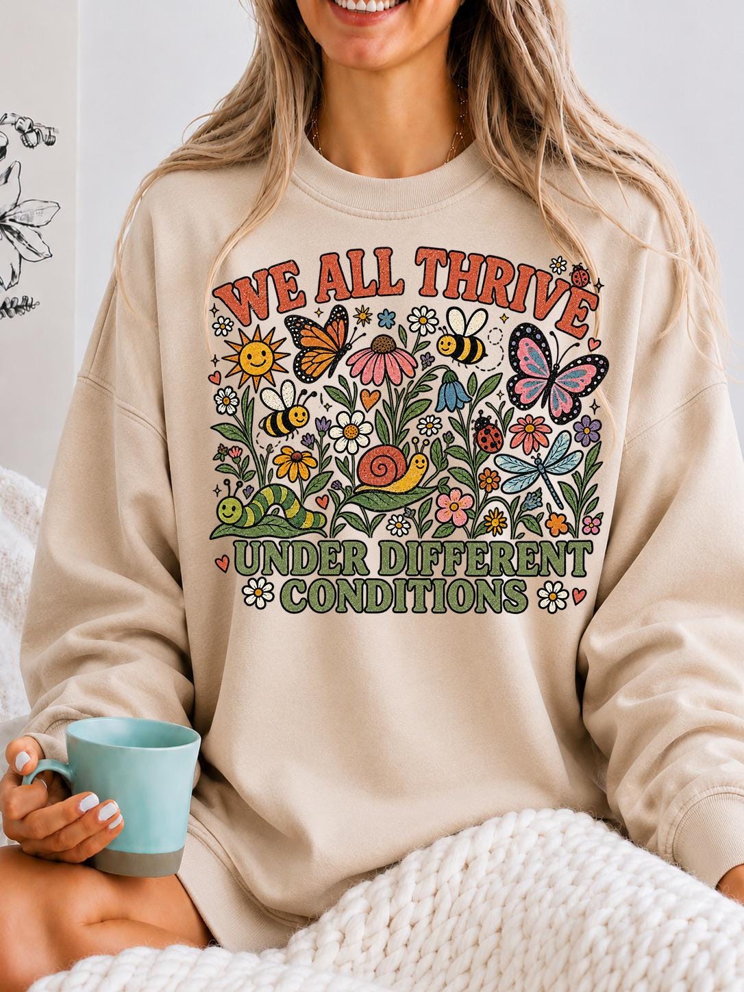 We All Thrive Under Different Conditions, Autism Acceptance, Teacher Gift
