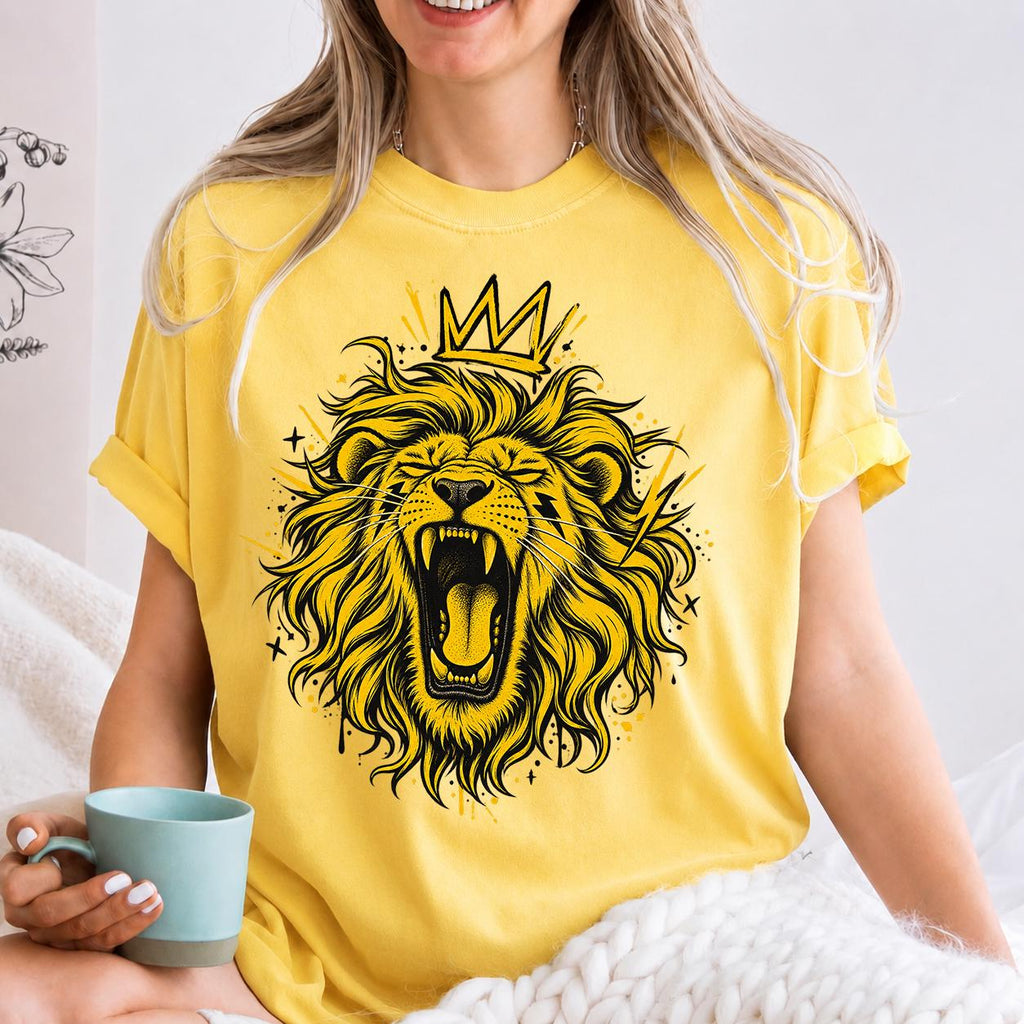 Vintage Lion Shirt, Boho Lion Shirt, Distressed Lion Tee, Wild Animal Shirt