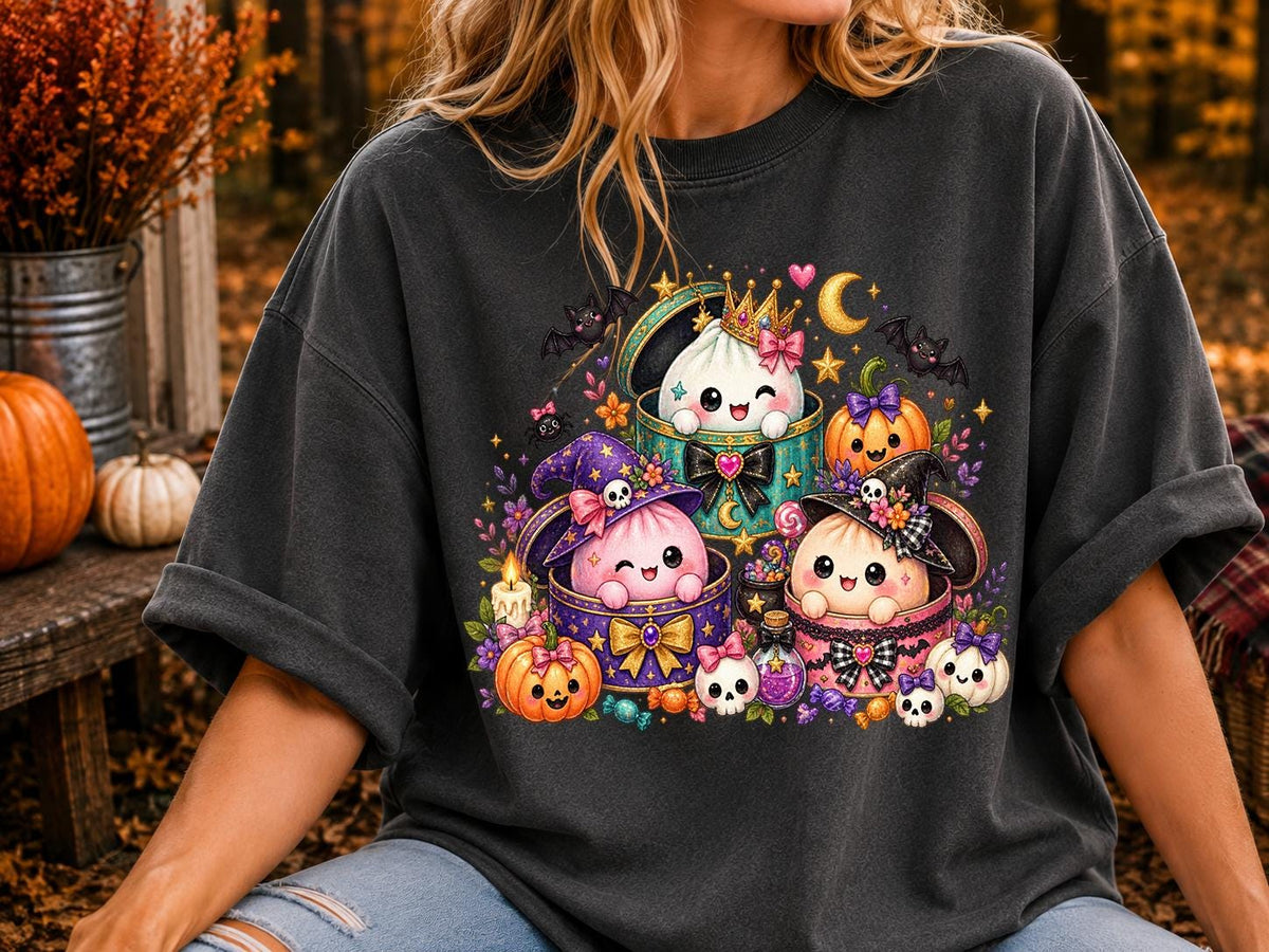 Spooky Dumpling Shirt, Halloween Dumpling Toddler Tee, Spooky Food