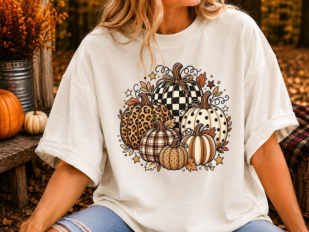 Fall Pumpkin Shirt, Leopard Autumn Fall Shirt, Thanksgiving Tee