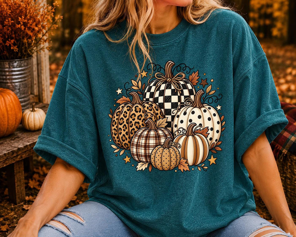Fall Pumpkin Shirt, Leopard Autumn Fall Shirt, Thanksgiving Tee