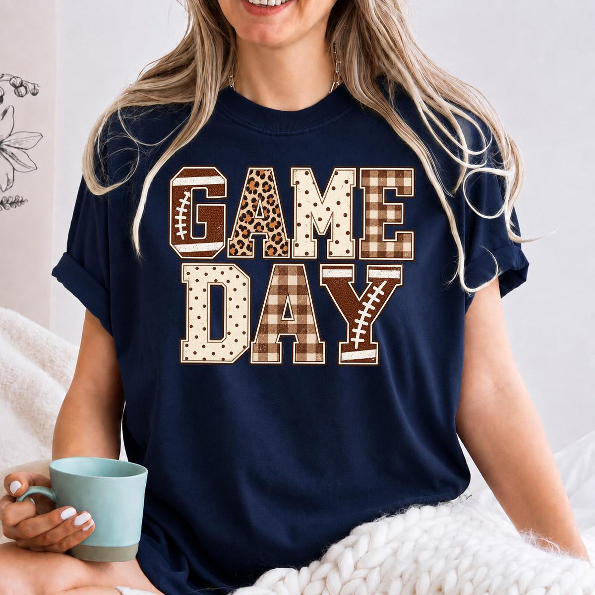Game Day Sweatshirt, Cute football Crewneck Pullover