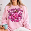Retro Pumpkin Football Shirt, In October We Wear Pink Sweatshirt