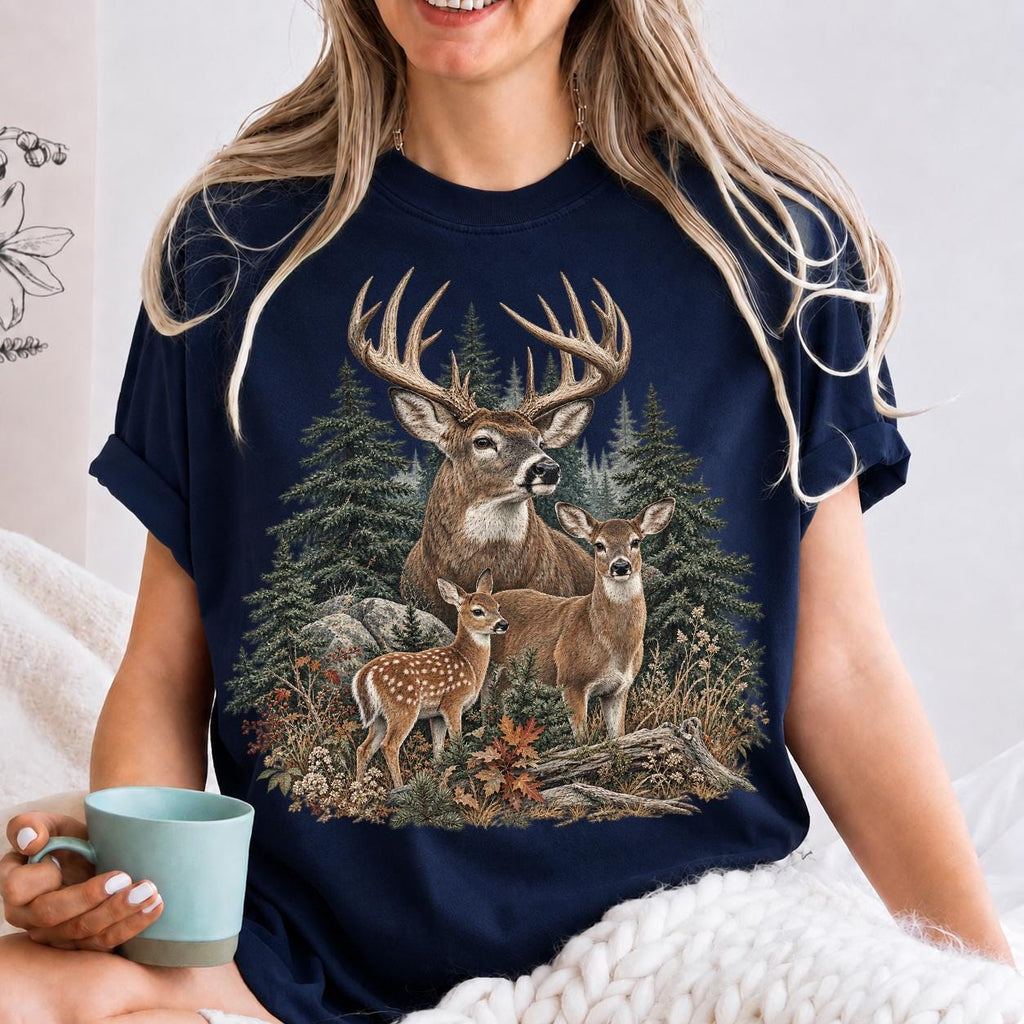 Vintage Deer Sweatshirt, 90s Cabin Pullover, Buck Sweatshirt